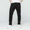 boutiqued pas cher 1083 JEANS AJUSTE 103 Coton Bio Filidenim Flex Uni Noir Homme 23