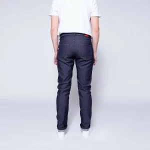 1083 JEANS VELOTAF AJUSTE 103 RACER Coton Bio Superdenim Flex Indigo Brut destockage 11