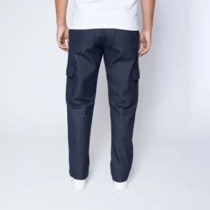 online boutique 1083 CARGO DROIT 111 Coton Bio Superdenim Bleu Homme 13