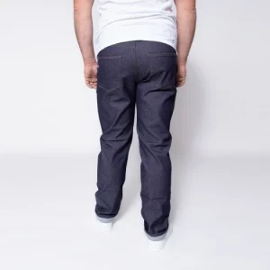 1083 JEANS DROIT 141 O’ Coton Bio Superdenim Flex Indigo Brut Homme meilleure qualité 13