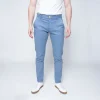 marque pas cher 1083 CHINO AJUSTE 163 Coton Bio Filidenim Flex Uni Bleu Horizon Homme 26