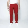 1083 CHINO AJUSTE 163 Coton Bio Filidenim Flex Uni Carmin Homme magasin 28