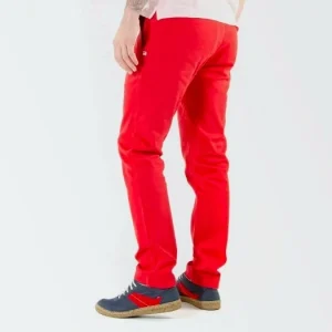 1083 CHINO AJUSTE 163 Coton Bio Filidenim Flex Uni Rouge Homme REMISE allant jusqu. 11