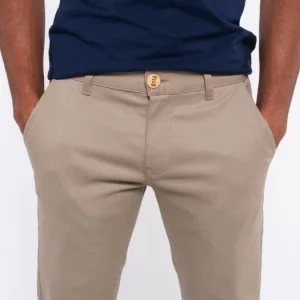 offre spéciale 1083 CHINO AJUSTE 163 Coton Bio Filidenim Flex Uni Beige Homme 16