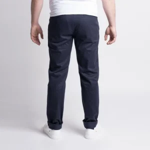 styles dernier cri 1083 CHINO AJUSTE 163 Coton Bio Filidenim Flex Uni Bleu Marine Homme 16