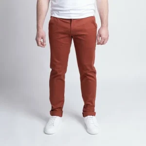 garantis authentique 1083 CHINO AJUSTE 163 Coton Bio Filidenim Flex Uni Terracotta Homme 16