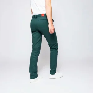 à prix réduits 1083 CHINO AJUSTE 163 Coton Bio Filidenim Flex Uni Vert Emeraude Homme 15