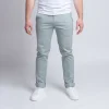 Boutique 1083 CHINO AJUSTE 163 Coton Bio Filidenim Flex Uni Vert De Gris Homme 17