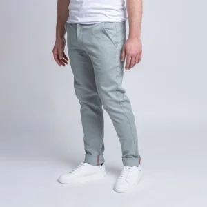 Boutique 1083 CHINO AJUSTE 163 Coton Bio Filidenim Flex Uni Vert De Gris Homme 10