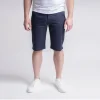 beauté 1083 BERMUDA CHINO AJUSTE 169 Coton Bio Filidenim Flex Uni Bleu Marine 31