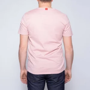 Pas Cher soldes France 1083 T-SHIRT COL ROND 302 UNI Coton Bio Vieux Rose Homme 9