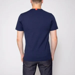 1083 T-SHIRT DROIT 304 UNI Coton Bio Bleu Marine Homme soldes 9