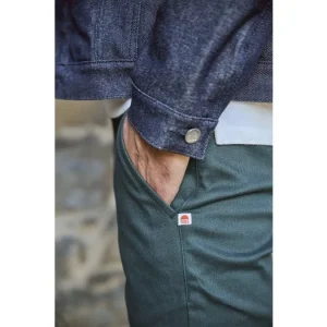 à prix réduits 1083 CHINO AJUSTE 163 Coton Bio Filidenim Flex Uni Vert Emeraude Homme 27