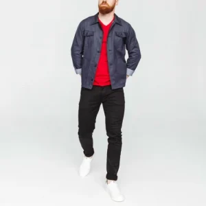 bas prix 1083 VESTE DROITE 781 INFINI HOPAAL Recyclee Superdenim Bleu Homme 14