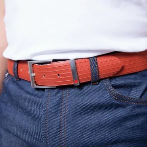 1083 CEINTURE 818 VOLONTAIRE LA VIE EST BELT Surcyclee Rouge Unisexe l'unique style 12