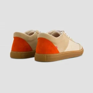 REMISE allant jusqu. 1083 SNEAKERS BASSES 902 Cuir Naturel/vermillon Unisexe 10