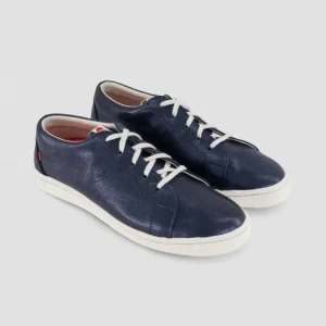 soldes 1083 SNEAKERS BASSES 911 Cuir Bleu Nuit Unisexe 9