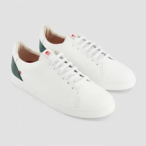 De Qualité 1083 SNEAKERS BASSES 912 Cuir Blanc/sapin Unisexe 9