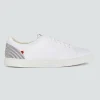 1083 SNEAKERS BASSES 912 Cuir Blanc/rayures Unisexe Boutique 14