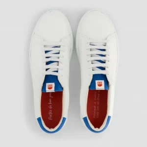 achetez 1083 SNEAKERS BASSES 912 Cuir Blanc/bleu Roi Unisexe 12