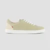 boutique en france 1083 SNEAKERS BASSES 912 Cuir Olive/beige Unisexe 25