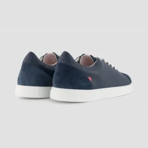 boutiqued pas cher 1083 SNEAKERS BASSES 912 Cuir Bleu Unisexe 12