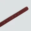 1083 CEINTURE BOUCLE CARROND 821 Cuir Bordeaux Unisexe soldes en ligne 14