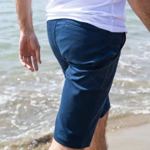 beauté 1083 BERMUDA CHINO AJUSTE 169 Coton Bio Filidenim Flex Uni Bleu Marine 18