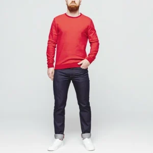 1083 SWEAT 303 BOB LA GENTLE FACTORY Coton Recycle Rouge Homme online boutique 14