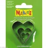 Emporte Pièce Modelage Emporte-pièces Makin’s Clay Coeur – 3 Pcs grossiste 5